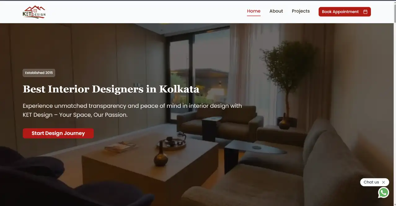 KET Design & Interior — Luxury Interior & Architectural Website