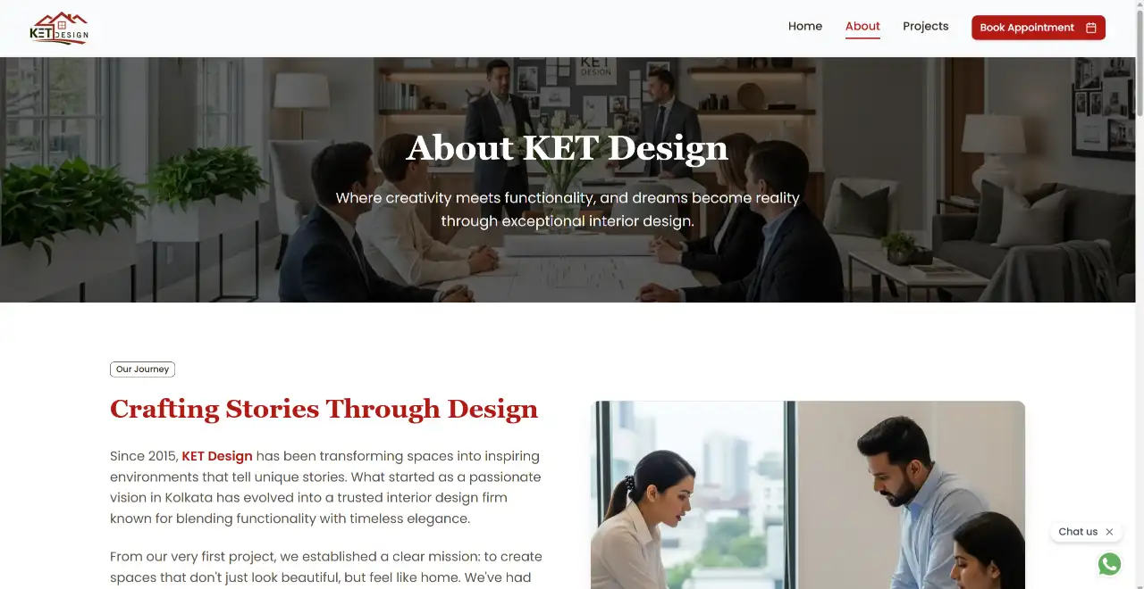 KET Design & Interior — Luxury Interior & Architectural Website thumbnail 2