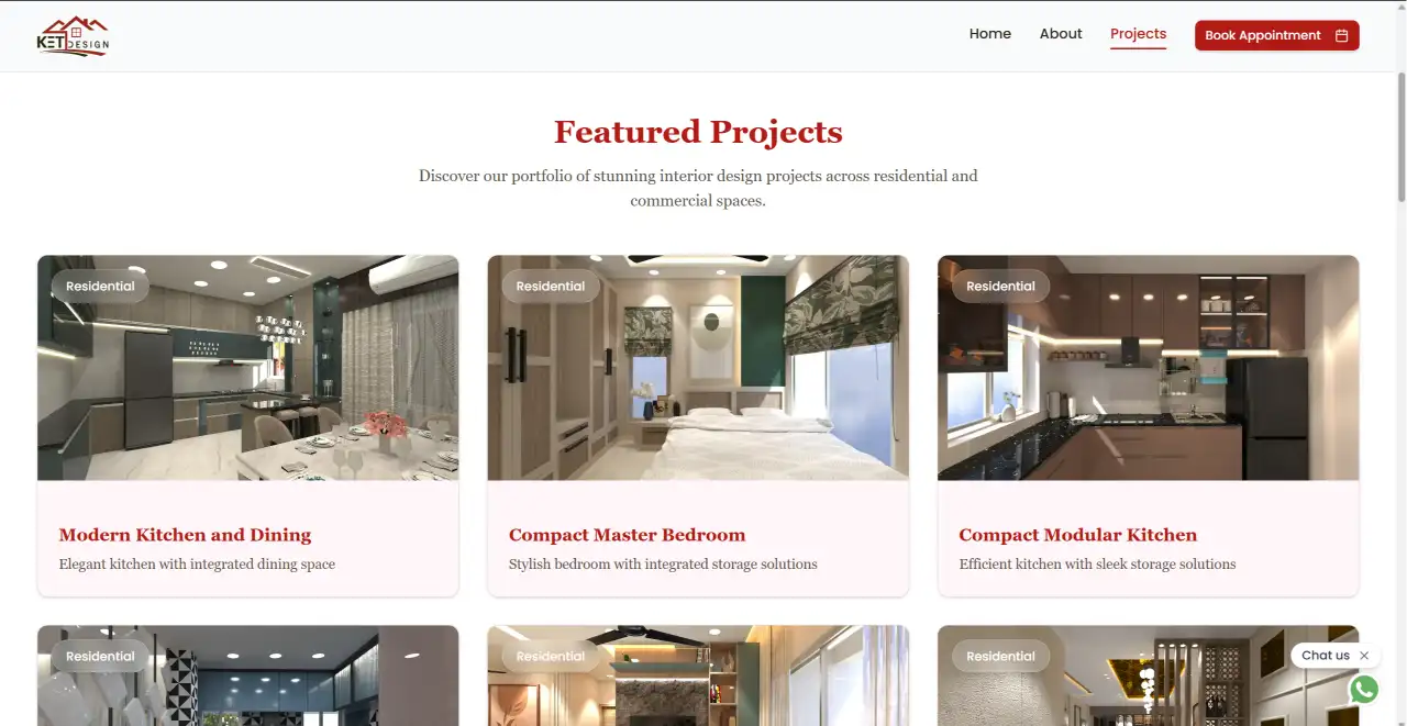 KET Design & Interior — Luxury Interior & Architectural Website thumbnail 3