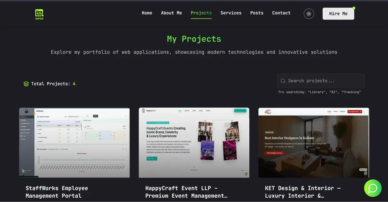 Personal Developer Portfolio thumbnail 2