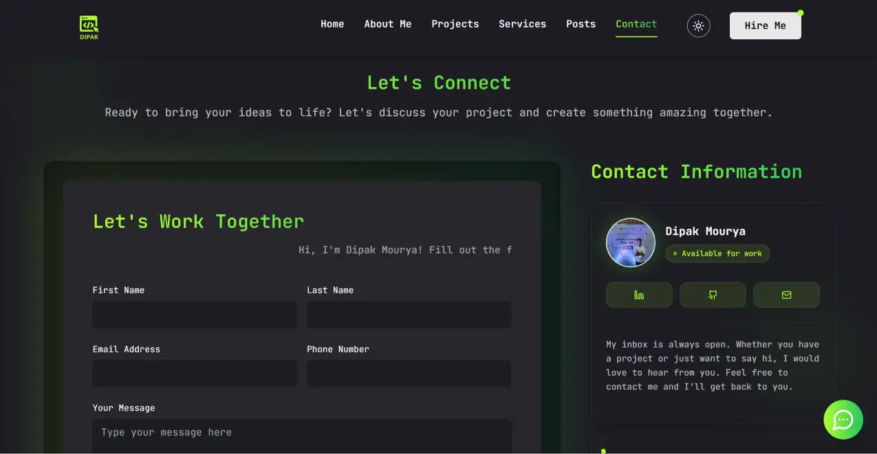 Personal Developer Portfolio thumbnail 5
