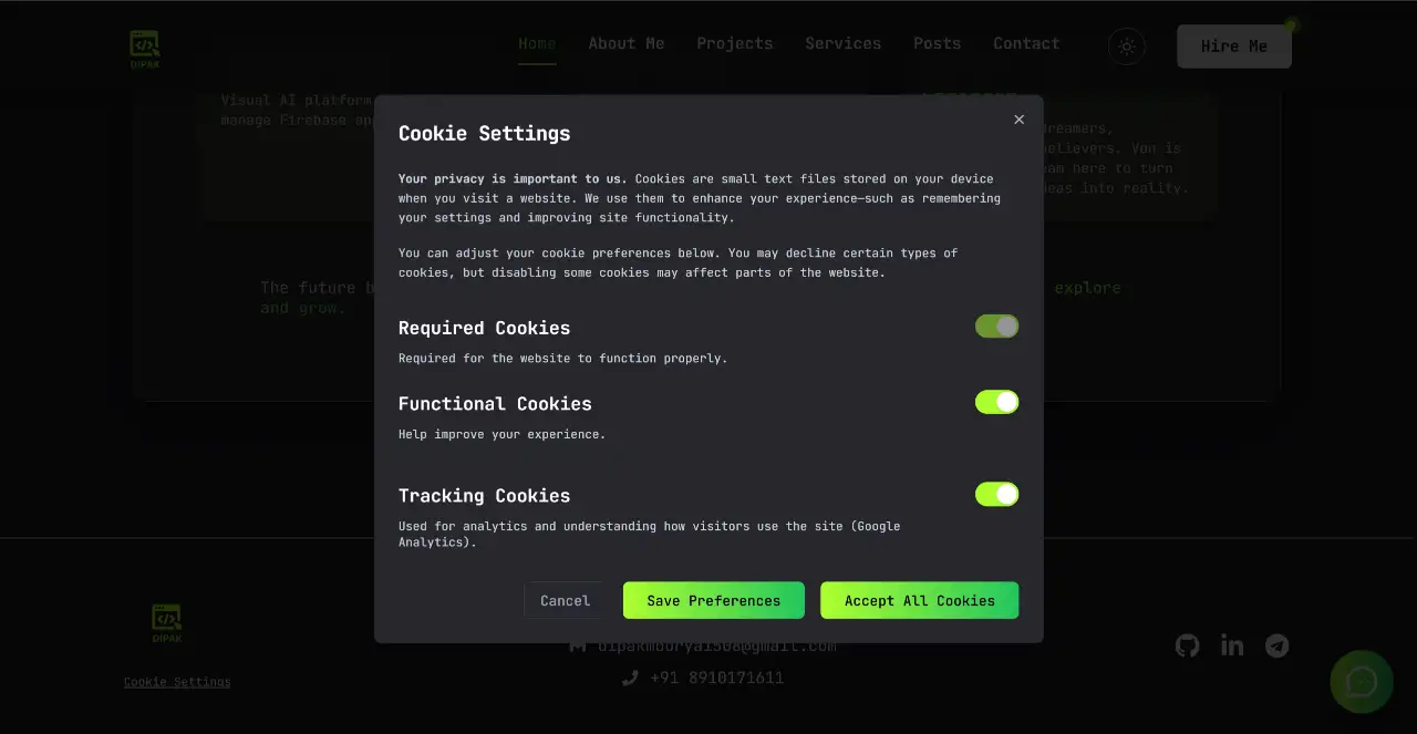 Personal Developer Portfolio thumbnail 6