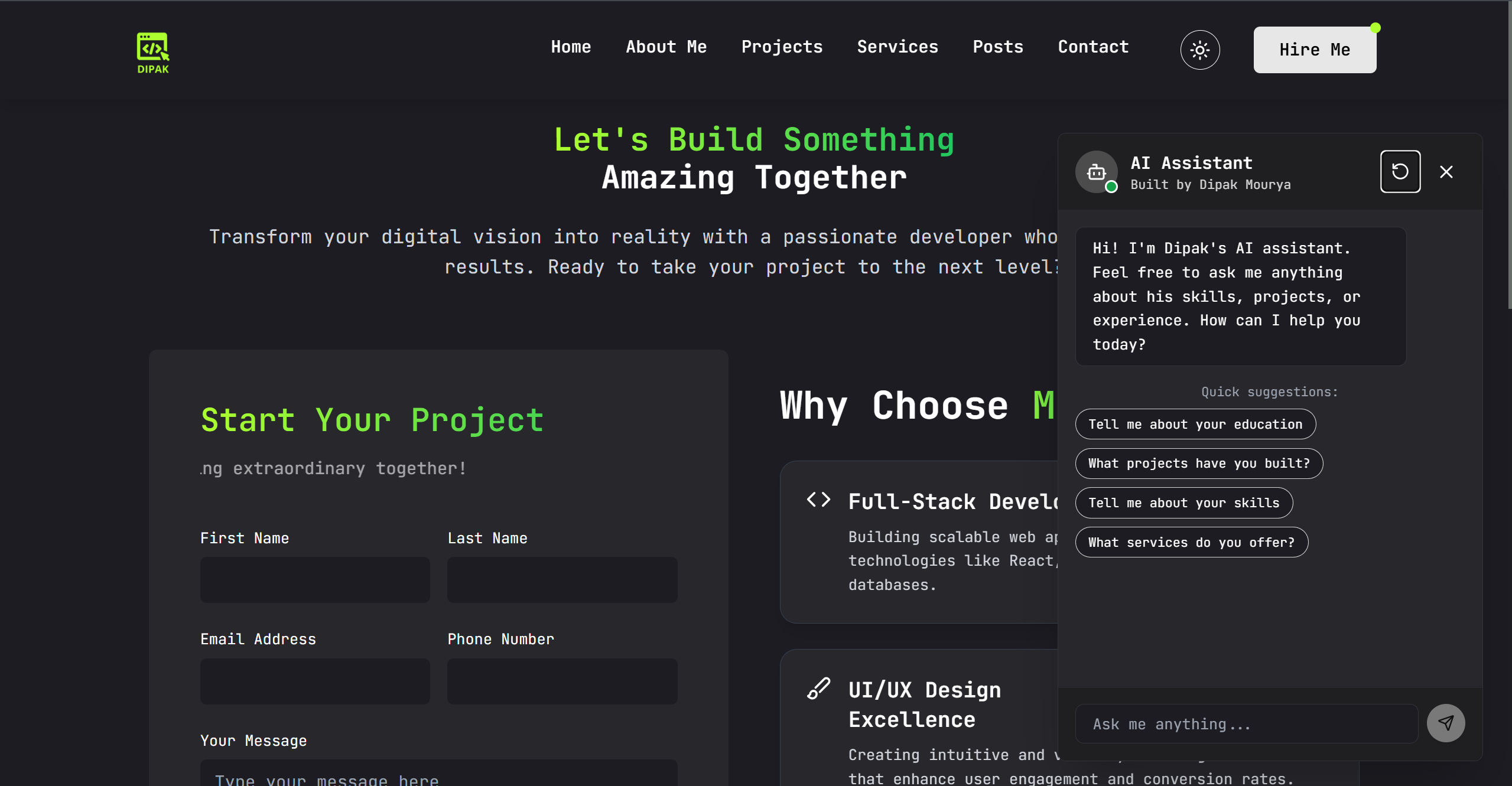 Personal Developer Portfolio thumbnail 7